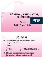 Desimal, Kalkulator, Penaksiran