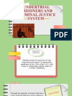 Undertrial Prisoners and Criminal Justice System