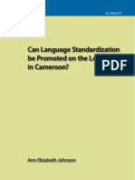 Johnson Brye Standardization Cameroon