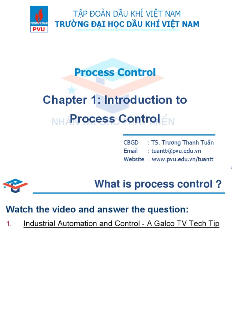 Chapter 1 Introduction To Process Control PDF