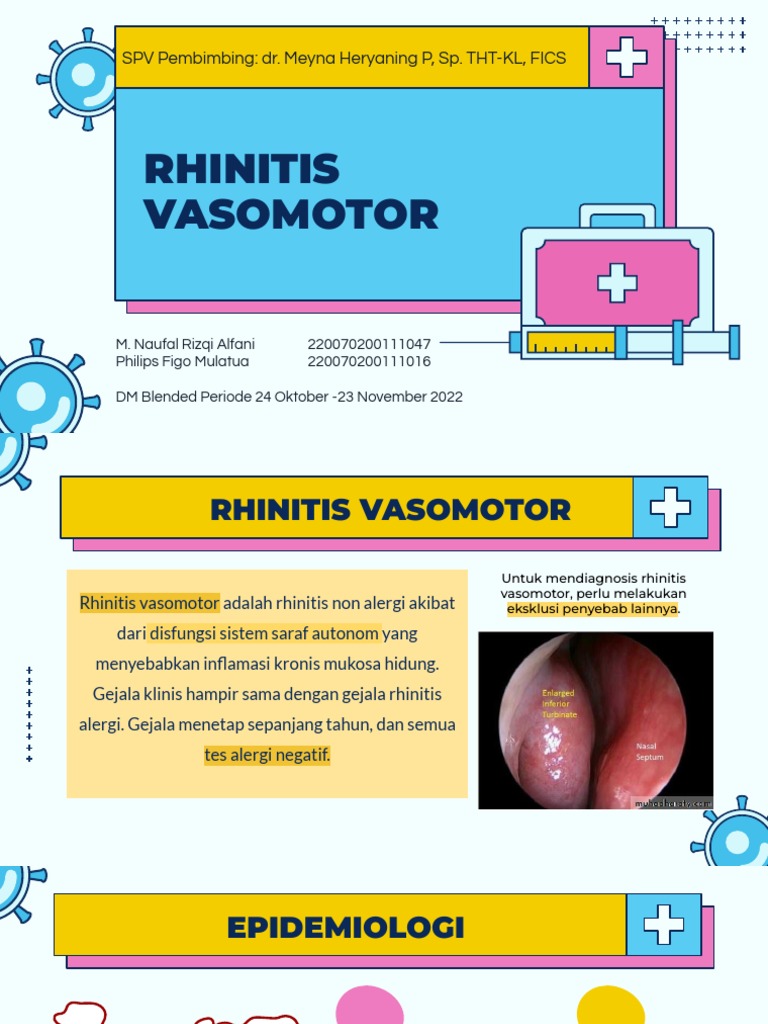 Tatalaksana dan Gejala Rhinitis Vasomotor | PDF