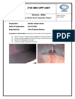 Boiler Drum Inspection Report