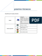 Requisitos Tecnicos