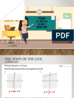 Equations of Lines and Systems of Linear Equations