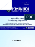 Razões Especiais Escala, Densidade Demográfica, Velocidade, Probabilidade - Resolução de Situações Problema