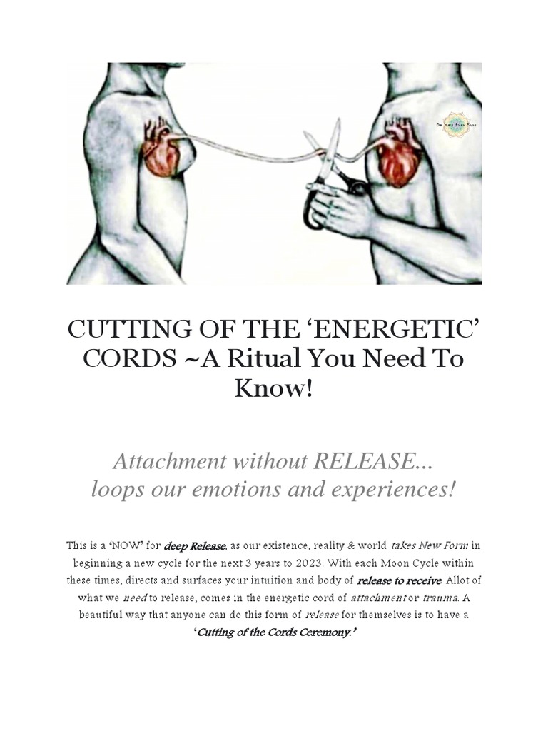 Energetic Cord Cutting Ritual Guide | PDF | Self-Improvement | Lifestyle