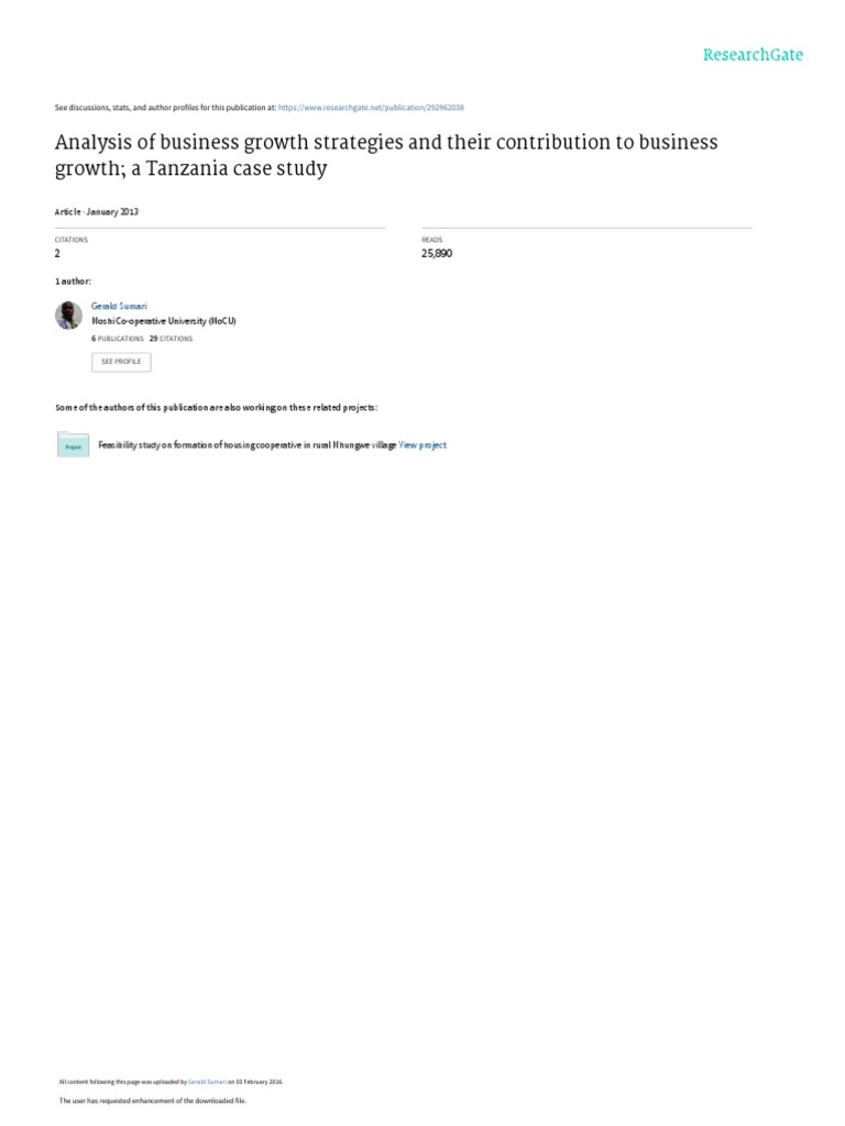 Case Study Analysis | PDF | Career & Growth | Business