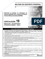 Cespe 2007 PM DF 1 Tenente Medicina Veterinaria Caes Prova