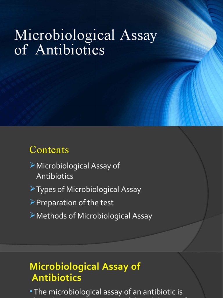 Microbiological Assay of Antibiotics PDF Amino Acid Growth Medium