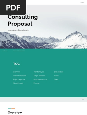 Consulting Proposal