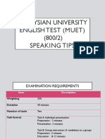 Muet Speaking Tips 2022