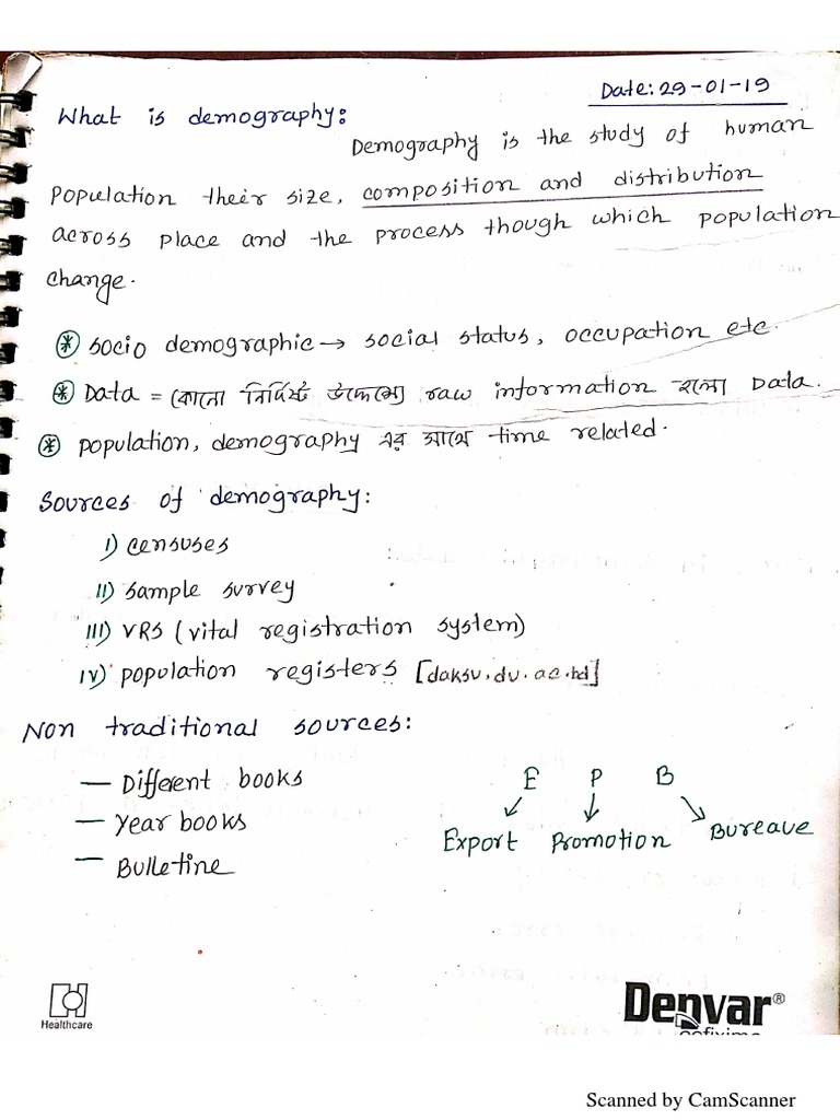 2019 Mathematical Demography Pdf