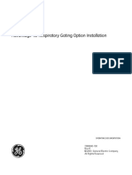 Advantage 4D Respiratory Gating Option Installation: GE Healthcare