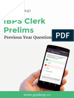 IBPS Clerk Question Paper English