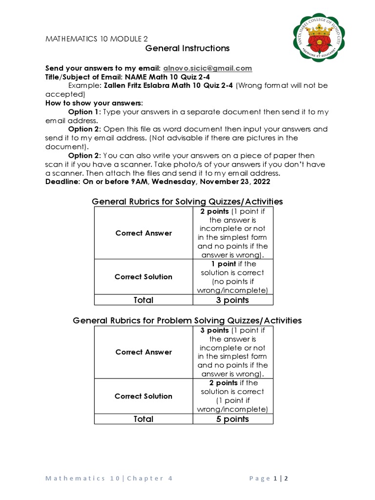 Chapter 4 Quiz | PDF