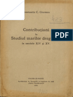 BJN - Contributiuni La Studiul Marilor Dregatorii in Secolele Xiv Si XV PDF dk8dshtc