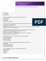 CA Foundation BCK Chapter 1 Test Paper 3 Forms of Business