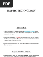 HAPTIC TECHNOLOGY PPTX