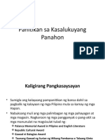 Panitikan Sa Kasalukuyang Panahon Report