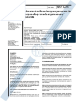 NBR 9479 94 - Câmaras Úmidas e Tanques para Cura de Corpo-De-Prova de Argamassa e Concreto