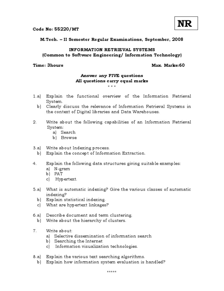 55220-mt - Information Retrieval Systems | PDF