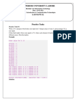 Superior University Lahore: Lab Manual