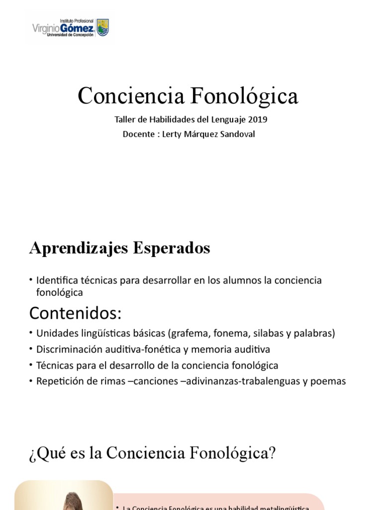 Conciencia Fonológica !!! | PDF | Crecimiento personal y profesional ...