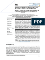 Analisis Model Project Based Learning PJBL Pada Bu