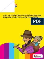 Guia Inclusión Financiera 2016 FICHAS ASISTENCIA REPORTE