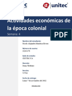 Actividades económicas coloniales