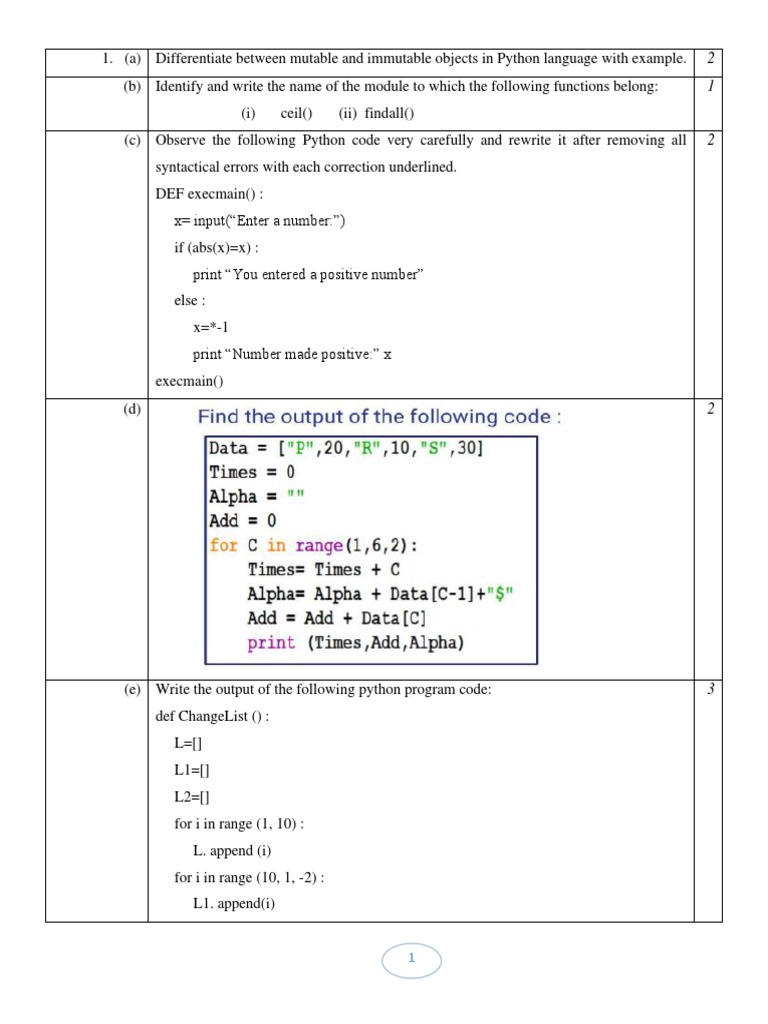 Differentiate between mutable and immutable objects in Python with ...