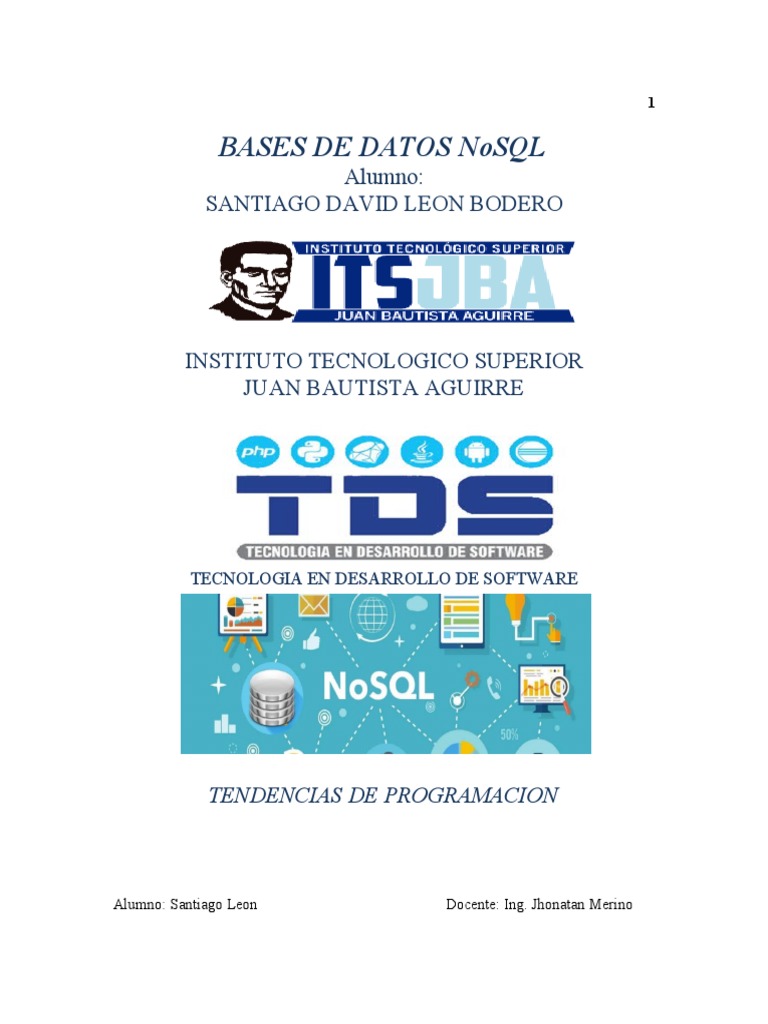 Introducción a Bases de Datos NoSQL | PDF | No Sql | Bases de datos