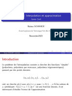 Interpolation Et Approximation