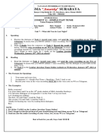 Assignment 11 - Simple Past Tense