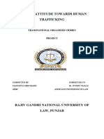 Judicial Attitude Towards Human Trafficking: Transnational Organized Crimes