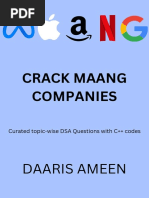 Crack Maang Companies - DSA Questions (C++) - 1