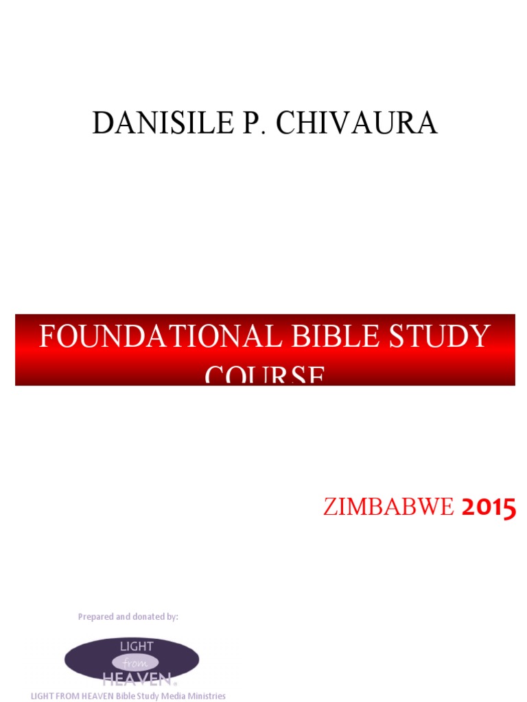 Foundational bible course by danisile prinsloo chivaura pdf born