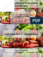 Food Processing by Fermentation and Pickling