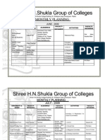 BSC IT First Monthly Schedule