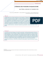 Bactérioses Des Poissons D'Aquaculture: Bacterial Diseases of Farmed Fish