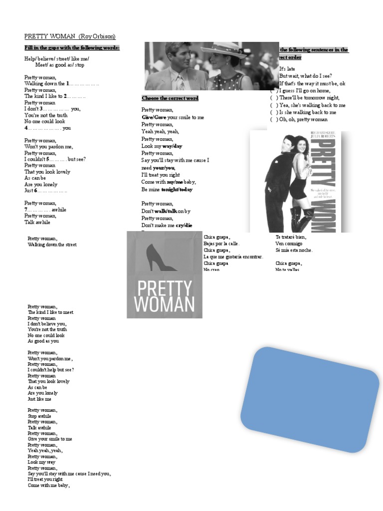 Pretty woman song 34492 pdf song recordings produced songs
