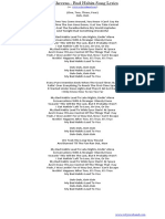 Ed Sheeran - Bad Habits Song Lyrics PDF