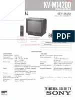 Sony Trinitron KV-M1420D - Service Manual