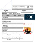 GSS-FOR-039 Check List de Generador Eléctrico Rodante