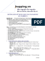 Huong Dan Su Dung May Fax Panasonic KX-FL802