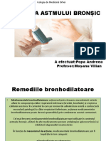 Medicația Astmului Bronșic ST - Ind.nr.5