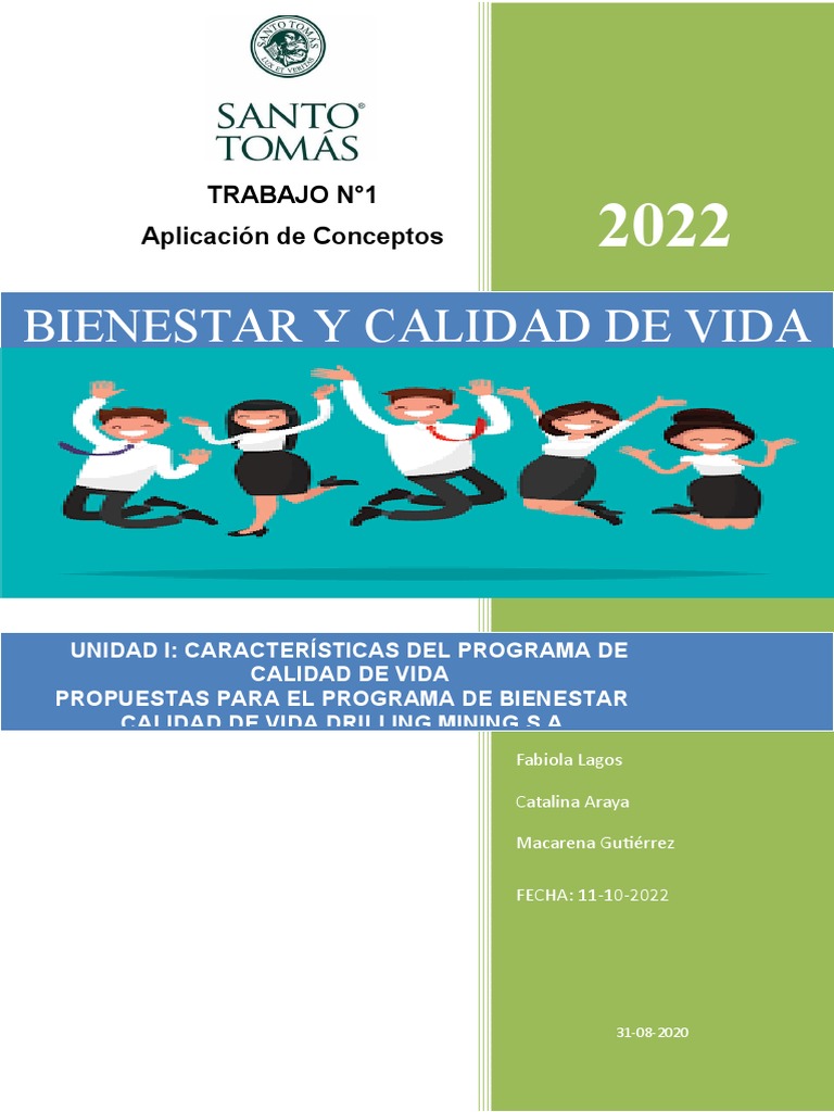 Correccion Trabajo Bienestar y Calidad de Vida | PDF | Póliza de ...