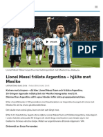 Lionel Messi Frälste Argentina - Hjälte Mot Mexiko - SVT Sport