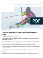 Hector Leder Efter Första Storslalomåket I USA - SVT Sport