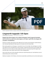 Lingmerth Tappade I US Open - SVT Sport